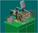 Установка для пластического формования ленточного токоведущего элемента              высокой нагрузочной способности ( пневмопривод, микропроцессорное управление)  